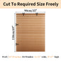 1Pc Shades Self-adhesive Half/Full Windows Nonwoven Folding Curtain Bathroom Balcony Living Room Balcony Curtains Pleated Blinds