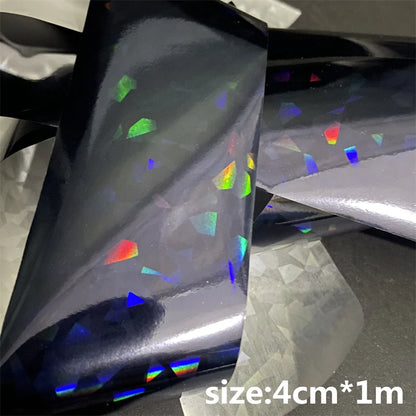 50/100cm Fish Scale Chameleon Nails Metal Nail Art Foil Fish Lure Transfer Decals Wraps Stickers Laser Manicure Decorations