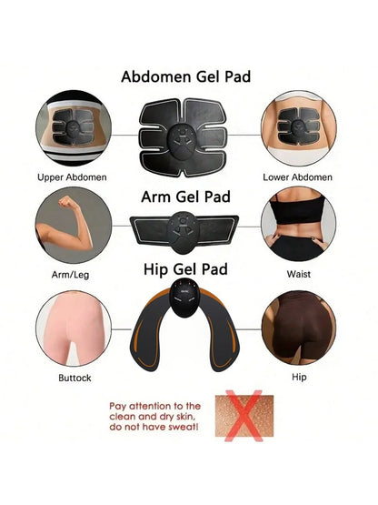 Battery EMS Hip Muscle Stimulator Fitness Weightlifting Hip Abdominal Arm Leg Trainer Massage