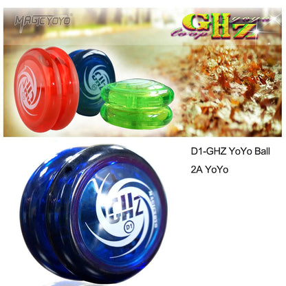 Ghost Hand Responsive Pro Level D1 Basic 2A Ball Bearing Yoyo for Fingertip Rope String Trick Game Looping Play Indoor Outdoor