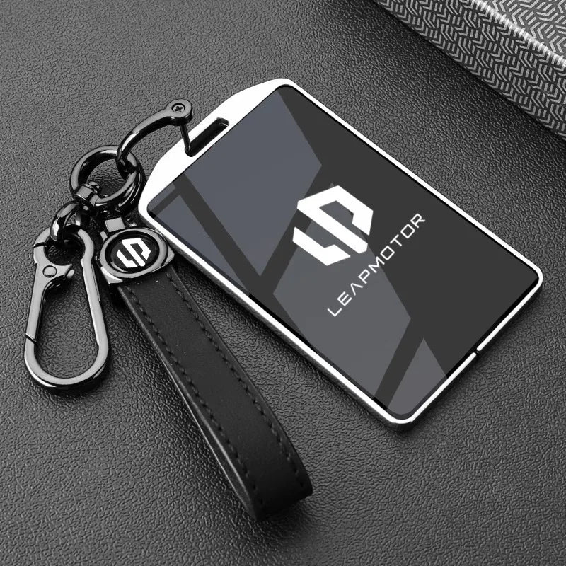 Car Zinc Alloy TPU NFC Card Key Cases Holder Cover Chain For Leapmotor C16 C11 C10 C01 B10 T03 S01 Car Accessories Styling
