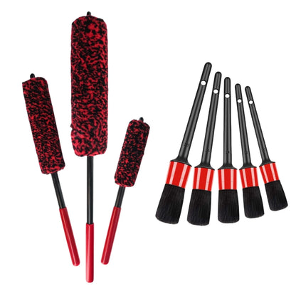 Auto Tire Wheel Detailing Brushs Set Multifunctional Car Cleaning tools for Car Rim Tire Bendable Detail Clean Easy Car Wash Too