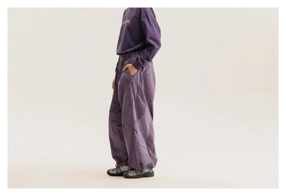Men Women Splice Fashion Outdoor Loose Casual Lightweight Quick Dry Sports Cargo Baggy Pants Track Trouser Jogger Sweatpants