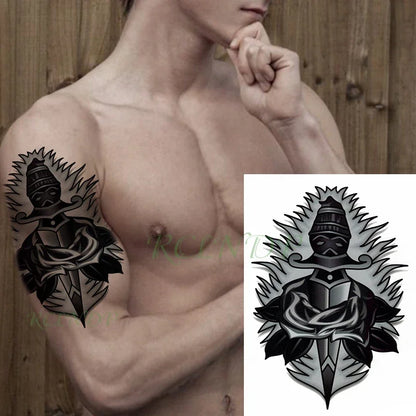 Waterproof Temporary Tattoo Sticker Joker Skull Letter Big Size Body Art Flash Tatoo Fake Tatto Stickers for Girl Men Women