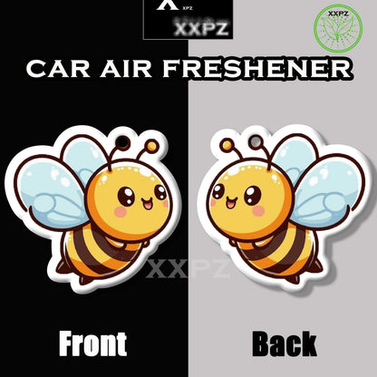 1/3pcs Bee Car Air Freshener Auto Parts Car Hanging Funny Yellow Bee Shape Aromatherapy Scent Gift for Friends New Car