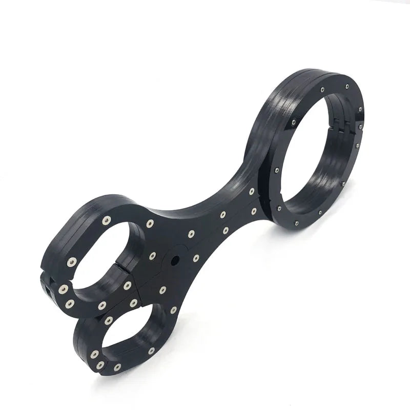 Neck Collar Handcuffs Crystal Flail BDSM Bondage Lock Hand Cuffs Sex Toys For Couples Women Wrist Restraints Adult Games Tools