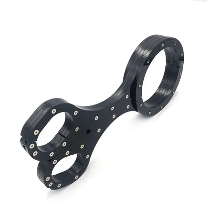 Neck Collar Handcuffs Crystal Flail BDSM Bondage Lock Hand Cuffs Sex Toys For Couples Women Wrist Restraints Adult Games Tools