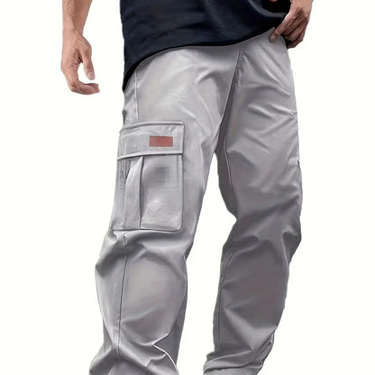 2026 Amazon Summer New Men's Work Pants European and American Independent Station Drawstring Multi Pocket Casual Pants