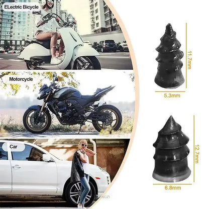 Car Tire Repair Nail Vacuum Tyre Screw Rubber Patch Car Wheel Universal Puncture Repair Kit Car Motorcycle Tubeless Nails Tool