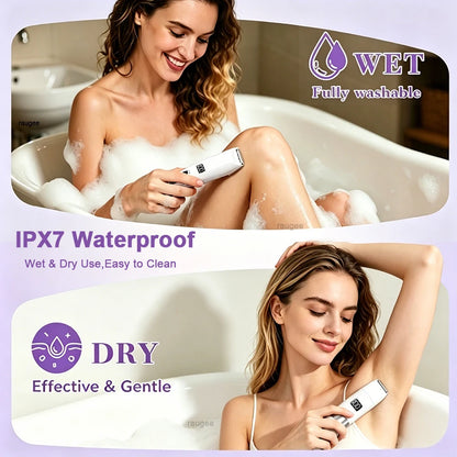 Trimmer for Women 2 in 1 Double Head Epilator Portable Electric Razors Bikini Shaver for Body Leg Underarm Hair Remover Trimmer