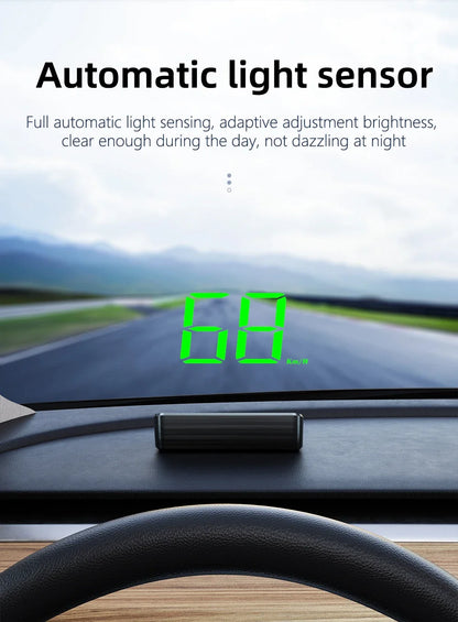  M2 Universal GPS HUD Car Speedometer Projector With Speed KMH Head Up Display Car USB Cable Plug & Play GPS & Beidou System