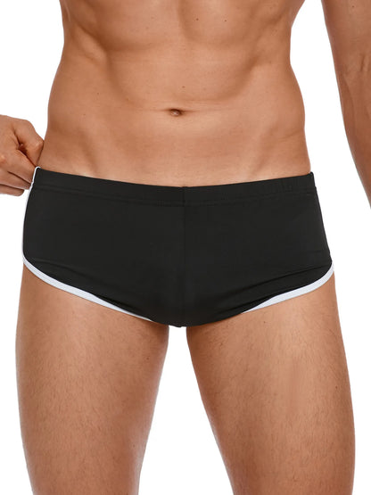 Sexy Running Elastic Sport Shorts Men's Summer Shorts Hot Pants Bar Nine Points Slim Fit Cotton Milk Silk Men's Fashion