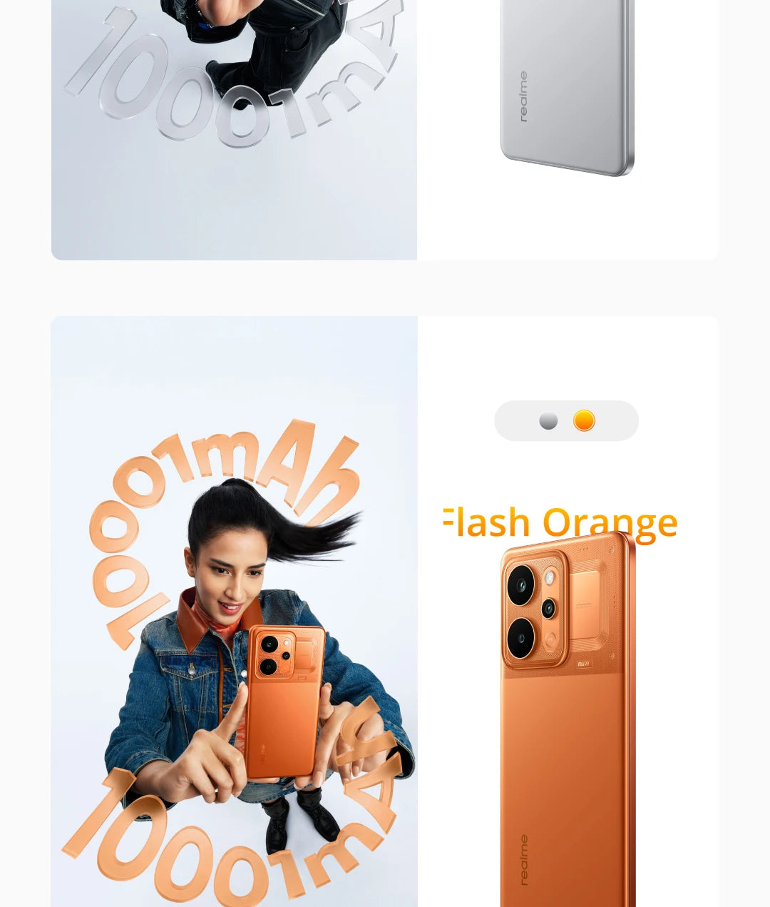 realme P4 Power 5G Smartphone 10001mAh Battery 80W Ultra Fast Charge MediaTek Dimensity 7400 Ultra 5G 6.8'' 144Hz Screen NFC 2026 Nest Mobile Phone Big Battery