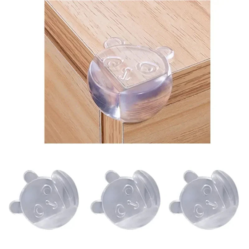 10pcs Baby Safety Silicone Protector Table Corner Edge Protection Cover Electric Socket Protection Children Anticollision Guards