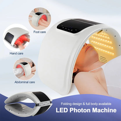 7 Colors LED Photon Machine With Nano Spray Skin Moisturizing Face&Body Mask Salon SPA Home Use Skin Rejuvenation Acne Skin Care