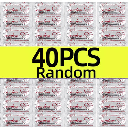 Condoms 50Pcs/Lots   for Men Smooth Penis Sleeve Thin Condom Adult Sex Products Safe Contraception Sex Toys