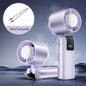 Ice Cooling Handheld Fan 199 Speeds Turbo Portable USB Desk Fan Foldable / Hangable for Outdoor Fast Chill Ice Compress