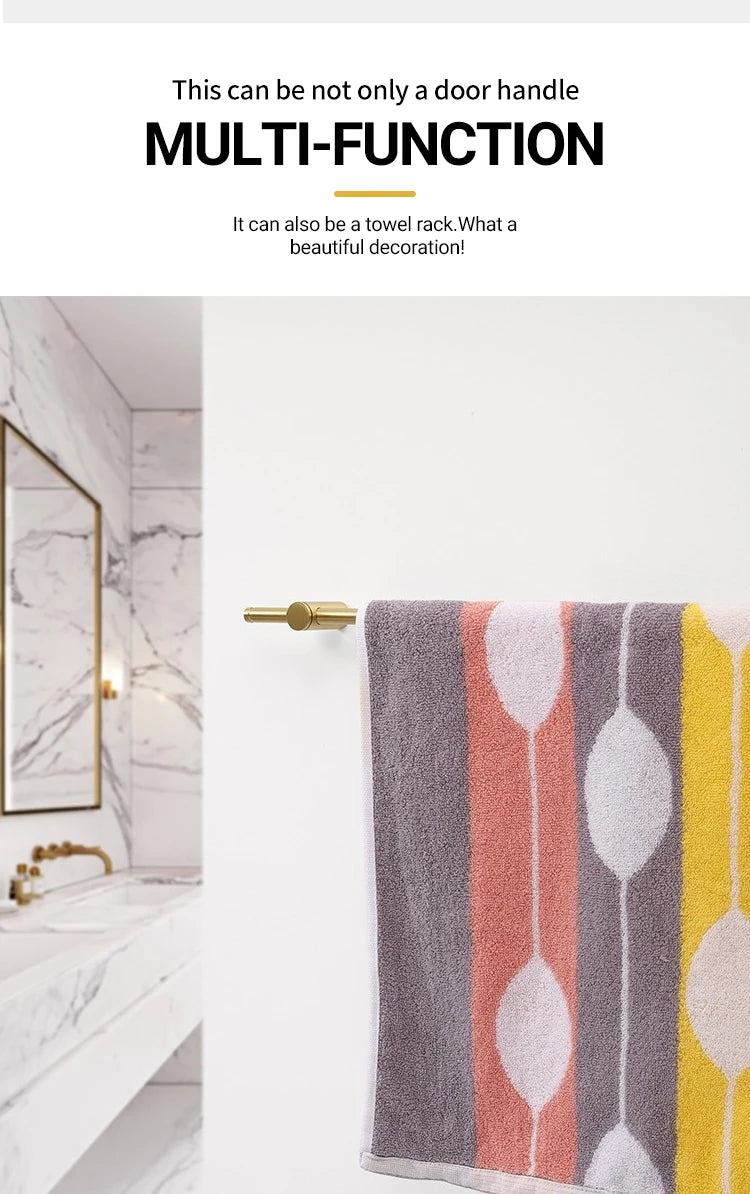Brass long handle Nordic pure copper modern pulls simple gold light luxury pulls cabinet adjustable long handle cabinet handle