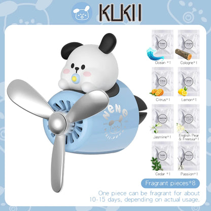 Bear pilot car air freshener flavor dog vent perfume diffuser fragrance scent  auto deroration acccessories aromatherapy auto