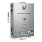 SIHAO 6L/8L/10L/12L/16L/18L LPG Water Heater, On-Demand Instant Hot Water System for Propane & Butane Gas, Tankless Home Use Boiler