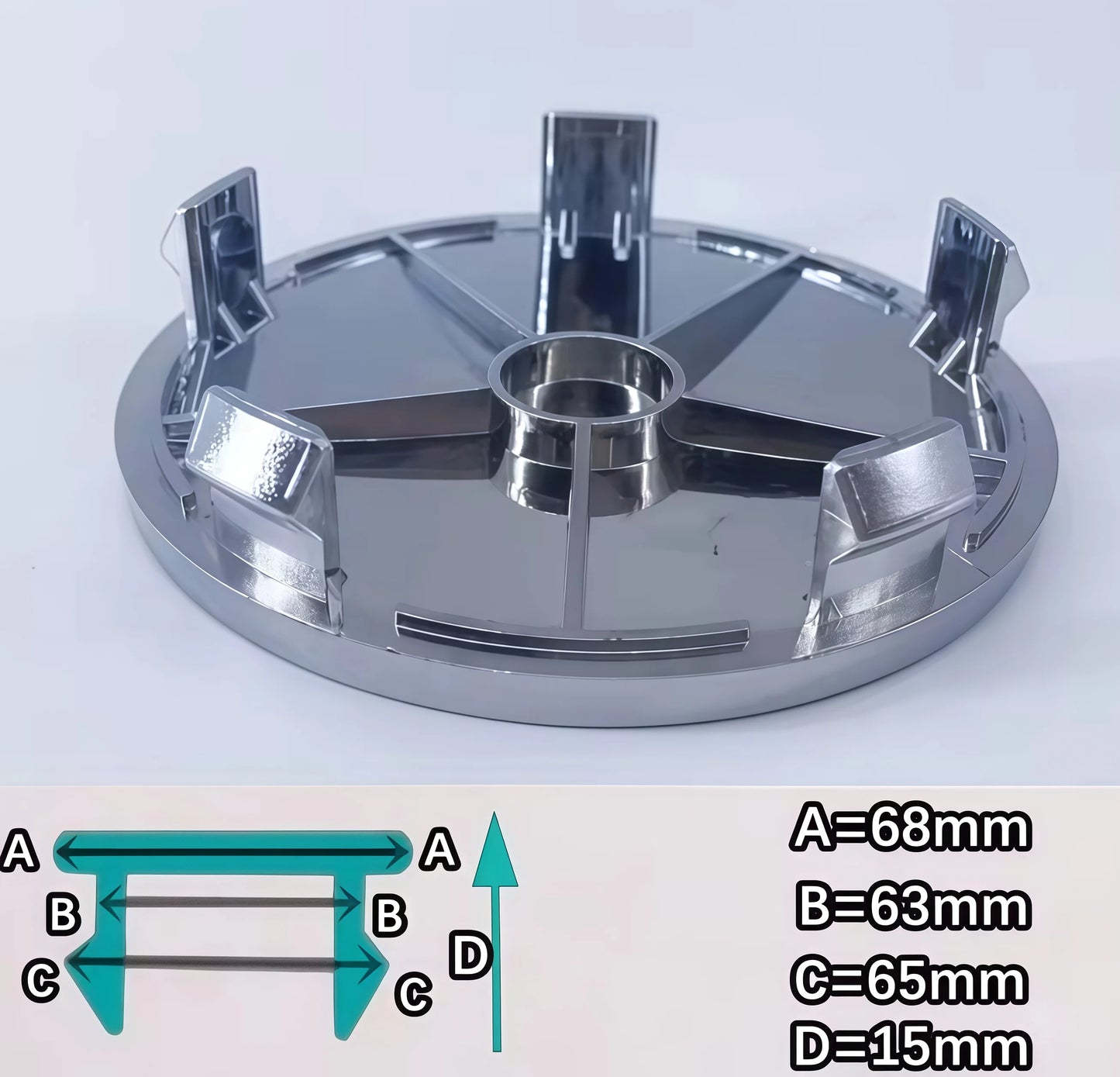 4Pcs 48.5mm 49mm 50mm 56mm 60mm 65mm 68mm Universal ABS Wheel Center Cap Wheels Tyre Car Wheel Center Cap Set Vehicles Cover