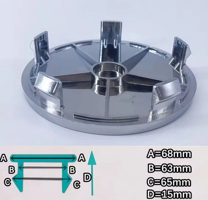 4Pcs 48.5mm 49mm 50mm 56mm 60mm 65mm 68mm Universal ABS Wheel Center Cap Wheels Tyre Car Wheel Center Cap Set Vehicles Cover