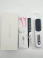 Portable Hair Straightener Brush Cordless USB Charging Straightening Comb LED Display & Ceramic Coating, Ionic Technology