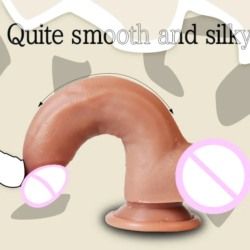 Realistic Dildos Silicone Penis  6/7/9 Inch Huge Dildos with Suction Cup for Women Masturbation Lesbain Anal Sex Toys for Adults