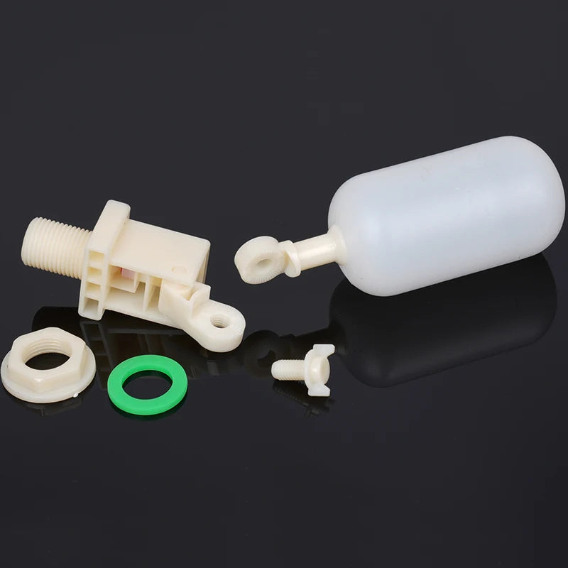 DN15 Adjustable 1/2" Floating Auto Fill Valve Automatic Fill Tank Water Level Control 1/2" Thread Plastic Float Ball Valve