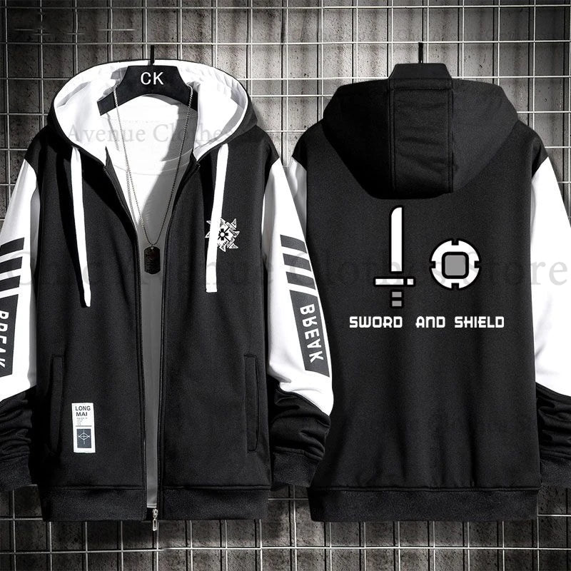 Monster Hunter Print Hoodie for Men Women Hooded Zip-up Autumn Coat Long Sleeve Man Hoodie Hooded Shirt Casual Sweatshirts