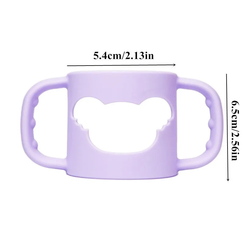 Classic Feeding Bottle Handles Soft Compatible Silicone Baby Nursing Bottles Handles Easy to Carry Handles for Hegen Bottle Size