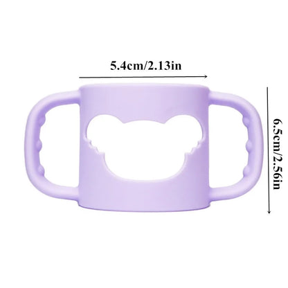 Classic Feeding Bottle Handles Soft Compatible Silicone Baby Nursing Bottles Handles Easy to Carry Handles for Hegen Bottle Size