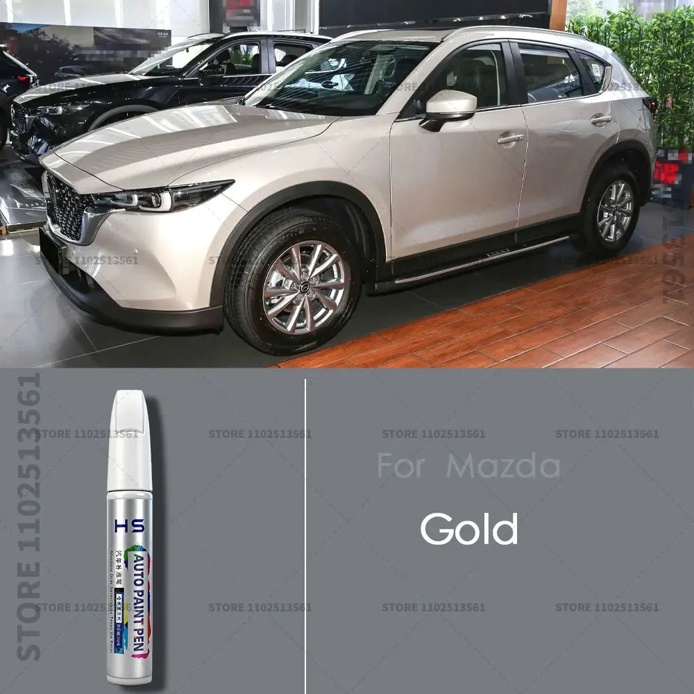 For Mazda CX3 Paint Repair Pen Touch Up Scratch Remover DIY Car Accessories White 34K Blue 42M 	41B Black 16W 38A Gold Gray 46G