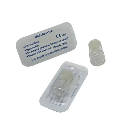 50/100Pcs Sterile Disposable Heparin Cap Veterinary Animal Lab IV Cannula Infusion Catheter Lock Connector