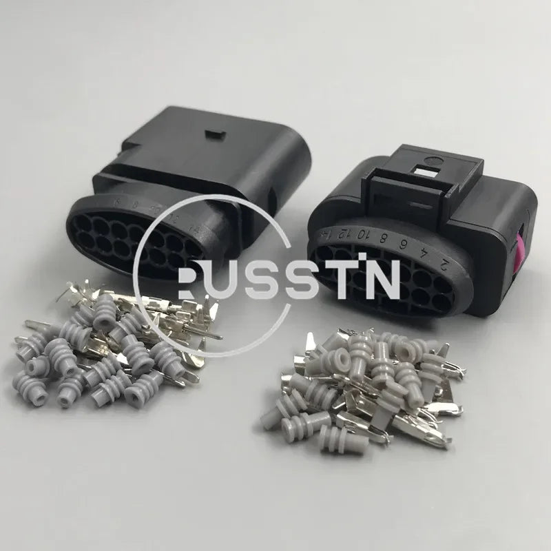 1 Set 14 Hole 6X0973817 6X0973717 Auto 09G Gearbox Wiring Socket AC Assembly 6X0 973 817 6X0 973 717 Waterproof Plug For VW Audi