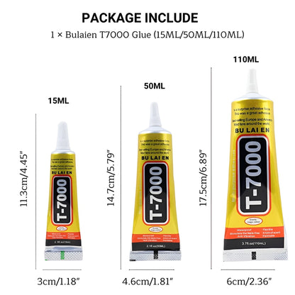 1PCS 15/50/110ML T7000 Adhesive Ziai for Phone Repair B7000 Liquid Glue Multi-purpose Super Glue With Precision Applicator Tip