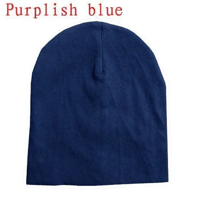 6M-3Y Baby Knitted Hat Scarf Set Solid Color Cotton Hip Hop Beanie Warm Toddler Cap for Boys Girls Spring Autumn Winter