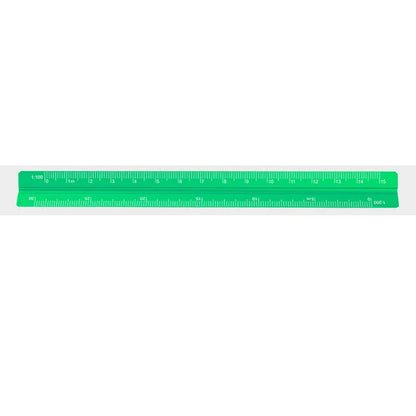 15cm Aluminum Triangular Scale Ruler - Student Architectural Measuring Tool for Drawing & Engineering