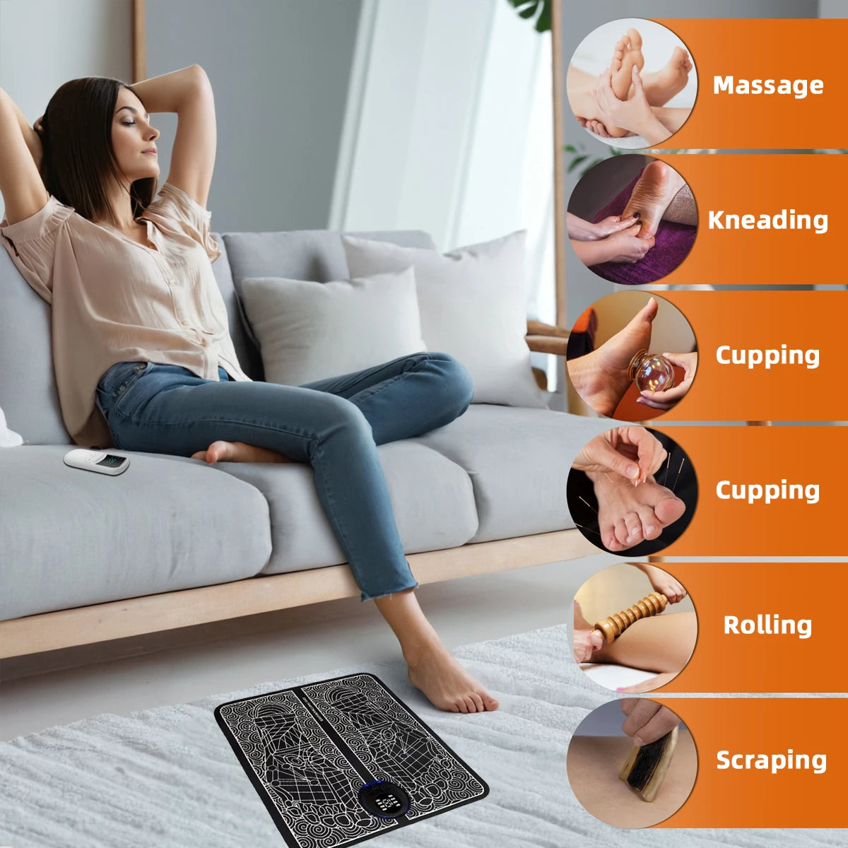 Electric Foot Massager Trainer for Muscles Suitable for Massage Fitness Outdoor Sports and Home Leisure an Essential Gadget