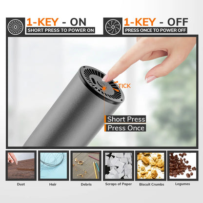 Cordless Laptop Vacuum Cleaner Portable USB Rechargeable Car Vacuum Mini & Cool Model-X