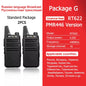 Retevis RT622 Mini Walkie Talkie 2pcs PMR446 Portable Two-way Radio PTT Walkie Talkies Communication Radio for Restaurant Hotel