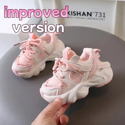 Spring Autumn Kids Sport Shoes Mesh Breathable Boys Sneakers Student Girls Shoes Non-slip