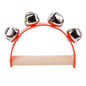 Wooden Half Round Hand Ringing Bell Children Musical Orff Instruments Clapper Handle Educational Fun Toys Infant Teaching Aids