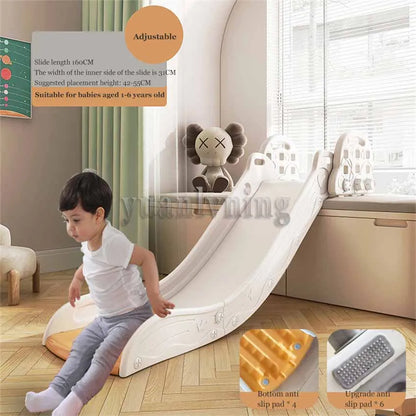 Foldable Kids Slide Adjustable Climbing Slide for Bed Sofa Stair Kids Toddler Slide Climber Toy Playground Playset Indoor