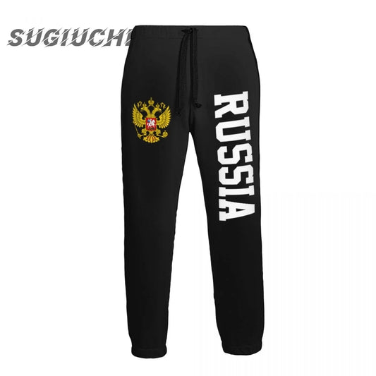 Russia Country Flag Men's sweatpants mens pants joggers jumpsuit track sweat fitness fleece tactical casual