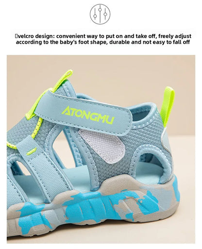 Boys Girls Unisex Sandals 2026 New Summer Toddler Barefoot Beach Sandals Non-slip Comfort Versatile School Outdoor Water Shoes