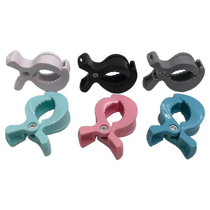 2pcs Stroller Hook Baby Car Seat Clips Toddler Baby Stroller Accessories Baby Stroller Clamp Alligator Clip Pram Peg Portable