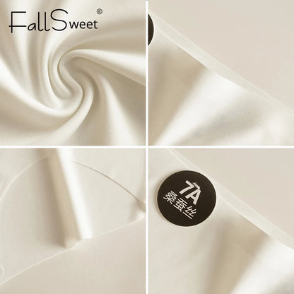 Falllsweet 4Pcs/Set Seamless Silk Briefs For Women Mulberry Silk Panties Comfortable Underpants Soft Lightweight Underwear M-2XL
