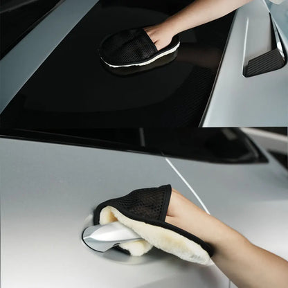 Car Styling Car Cleaning Brush Cleaner Wool-like Soft Car Washing Gloves Cleaning Brush Motorcycle Washer Care Automotive