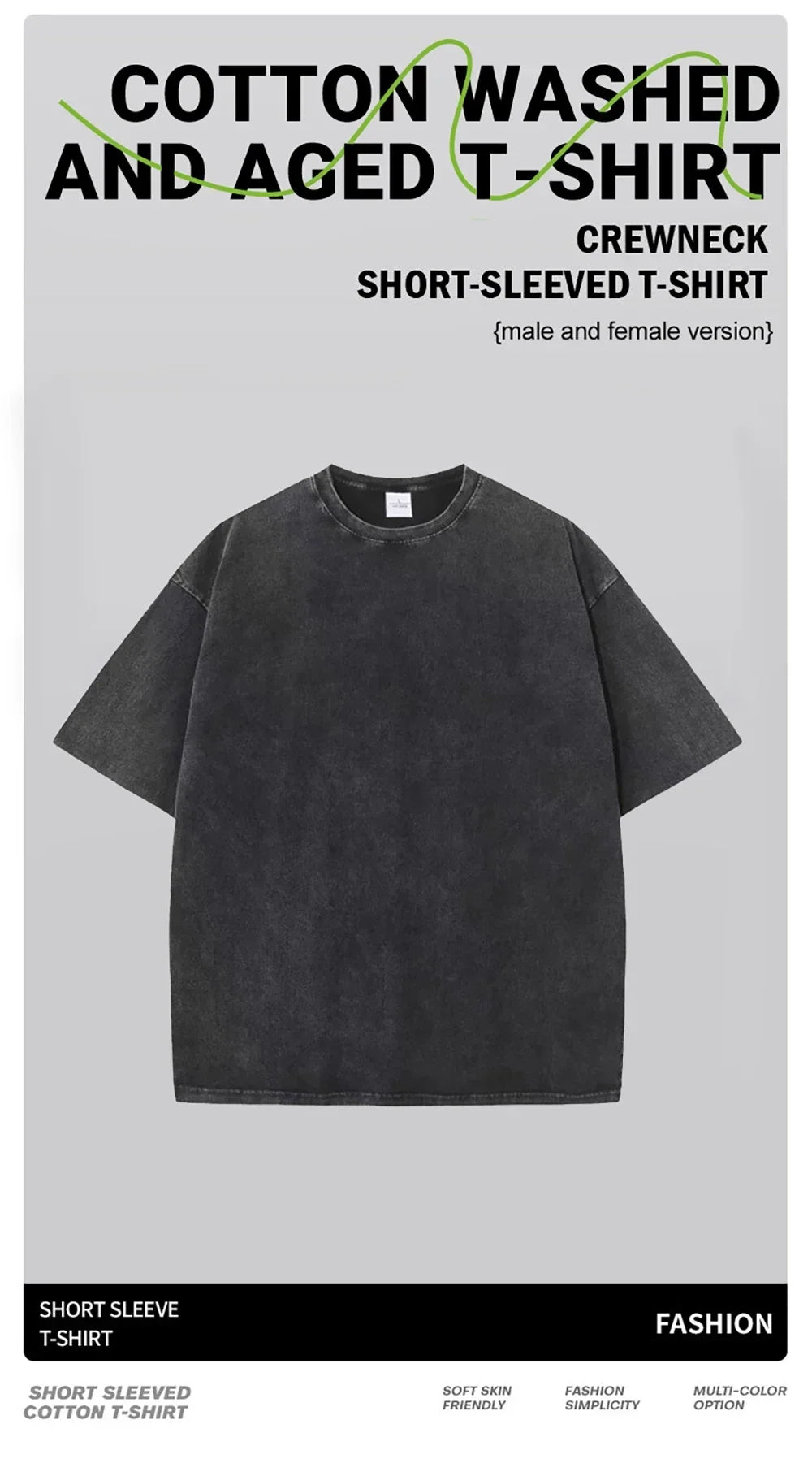 Unisex Cotton T-shirt Breathable Comfortable Simple Daily Casual Sports Fitness Multi-color Optional for Men And Women